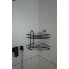 Banyo Siyah EK02 Eko İki Katlı Köşe Şampuanlık