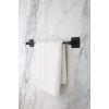 Banyo Yapışkanlı Siyah Kare Uzun Havluluk Havlu Askısı