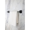 Banyo Yapışkanlı Siyah Kare Uzun Havluluk Havlu Askısı