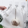 Banyo Için Krom Güçlü Yapışkan Kancalar,Yapışkanlı Askılar,Mutfak,Ev Ofis Için Duvar Askıları 3 Adet