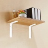 Raf Altı Ayak Raf Tutucu L Demir 16.5 x 23 cm Beyaz Montaj Aparatı (2 ADET)