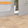 REAL WOOD “GERÇEK TEAK” KLASİK, Yüzeyi İşlenmemiş, Kilitli Karo Deck, 30×30 cm (10lu Paket), İç ve Dış Mekan Kullanımı için Kolay Kurulum Yer Karosu, 20 çıtalı/karo, FSC sertifikalı
