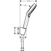 Crometta Duş Askı Seti Vario, 160 cm Duş Hortumu Krom 26692400