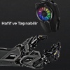 Super Soğutucu 6000 Devir RGB Işıklı Kasırga Telefon Soğutucu elefon Soğutma Fanı Radyatör Soğutucu