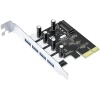 PCI-E Express 4 Portlu USB 3.0 Hub Çoklayıcı Kart
