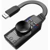 Plus PX-GS3 Plextone GS3 Mark II Sanal Gaming 7.1 Kanal USB Ses Kartı, Gaming Ses Kartı PUBG ve Lol Ses Efektleri Dahil, Mikrofon ve 3.5mm Çift Kulaklık Ses Jakı Stereo Ses Kartı Dönüştürücü