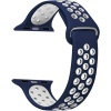 Apple Watch Series 4 40mm için Kordon Rainbow Band Lacivert Beyaz