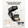 B21 Etiket Makinesi Mürekkepsiz Bluetooth Etiket Yazıcısı, Küçük İşletmeler için 2 İnç Taşınabilir Termal Yazıcı, Adres, Logo, Giyim, Posta, Mumlar, Takı, Hediye için Etiket Yazıcısı, Siyah