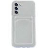 Samsung Galaxy S21 FE 5G İle Uyumlu Kartlıklı, Darbeye Dayanıklı (Shockproof) Şeffaf Kılıfı