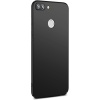 Honor 9 Lite Uyumlu Sert Rubber Silikon Kılıf (Siyah)