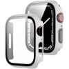 çerçeve Kılıf Komple önü Kapatan Mika Ekran Kırılmaz Cam Korumalı Beyaz Apple Watch Seri 2 3 4 5 6 SE 40mm ile Uyumlu ürün