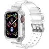 Apple Watch SE 2022 44mm için Kordon Transparent Clear Band Şeffaf