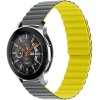 Galaxy İle Uyumlu Watch Active 2 40mm KRD-52 Kordon Gri-Sarı