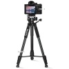Kamera Tripodu Kalın Gövdeli Sağlam Aliminyum Profesyonel Telefon Tutucu Çantalı 175 Cm Tripod Neepho F8850 Bluetooth Kumandalı 175cm