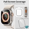 Apple Watch Ultra Tam Kaplayan Cam Ekran Koruyucu V2 Siyah