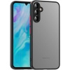 Samsung Galaxy A35 Uyumlu Kamera Korumalı Arkası Mat Lüx Silikon Kılıf (Siyah, Samsung Galaxy A35)