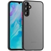 Samsung Galaxy A35 Uyumlu Kamera Korumalı Arkası Mat Lüx Silikon Kılıf (Siyah, Samsung Galaxy A35)