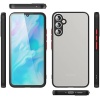 Samsung Galaxy A35 Uyumlu Kamera Korumalı Arkası Mat Lüx Silikon Kılıf (Siyah, Samsung Galaxy A35)