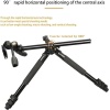 HT-T06 Profesyonel Tripod 190 Cm Yatay Kullanım Çok Fonksiyonlu Panoramik Kafa 360 Derece Dönebilir Monopod