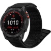 Garmin Fenix 7 için Kordon UltraFit Hasırlı Woven Siyah