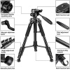 Profesyonel NP-8850 Kamera ve Telefon Standlı Ayarlanabilir 175cm Tripod