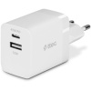 2SCP02B SmartCharger Duo PD 45W Seyahat Hızlı Şarj Aleti USB-C+USB-A