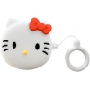 Samsung Galaxy Buds Pro için Kılıf Cartoon Figürlü Silikon Crtn-Fgr-Hl-Kty [Buds Pro ile Uyumlu Kılıf - Beyaz - Altın]