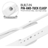 Apple Watch Series 3 42mm için Kordon ActiveFlex Wristband Beyaz