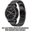Huawei Watch GT2 Pro için Metal Stainless Steel Kordon Siyah