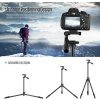 HT-T02 Profesyonel Tripod 154 Cm Yatay Kullanım Çok Fonksiyonlu Panoramik Kafa 360 Derece Dönebilir
