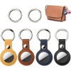 GİYİM & AKSESUAR Apple Airtag için Deri Kılıf, Leather Case for Apple Airtag (Airtag ile Uyumlu Kılıf) (Kahverengi)