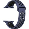 Apple Watch SE 44mm için Kordon Rainbow Band Lacivert Siyah