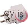 Evrensel Adaptör Seyahat Fişi Beyaz AB Normu - 250V AC 10~16A