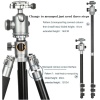HT-T03 Çok Fonksiyonlu 360 Crossbar Tripod Profesyonel Yatak Dikey Panaromik Başlı Tripod Makro Hassas 160 Cm