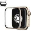[Seri 9 8 7 45mm Alüminyum Çerçeve] Watch Ekran Koruyucu Watch 9 8 7 45mm Ekran Koruyucu Kırılmaz Cam [Alüminyum Çerçeve] Yüksek Hassasiyetli Tam Kaplayan Apple Watch 9 8 7 ile Uyumludur
