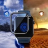 [Seri 9 8 7 45mm Alüminyum Çerçeve] Watch Ekran Koruyucu Watch 9 8 7 45mm Ekran Koruyucu Kırılmaz Cam [Alüminyum Çerçeve] Yüksek Hassasiyetli Tam Kaplayan Apple Watch 9 8 7 ile Uyumludur