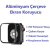 [Seri 9 8 7 45mm Alüminyum Çerçeve] Watch Ekran Koruyucu Watch 9 8 7 45mm Ekran Koruyucu Kırılmaz Cam [Alüminyum Çerçeve] Yüksek Hassasiyetli Tam Kaplayan Apple Watch 9 8 7 ile Uyumludur