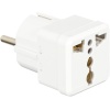 Home Evrensel Adaptör Seyahat Fişi Beyaz AB Normu - 250V AC 10~16A İngiliz ve Amerikan Fiş Dönüştürücü Priz Adaptör