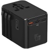 45W Şarj Cihazı ve 2x USB ve 3x TYPE-C Girişli Universal Seyahat Adaptörü, Priz Dönüştürücü 200den Fazla Ülke ile Uyumlu, ABD, İngiltere, AUS, AB