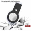 GİYİM & AKSESUAR Apple Airtag için Askılı Silikon Kılıf, Silicone Case with Strap for Apple Airtag (Airtag ile Uyumlu Kılıf) (Siyah)