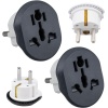 2 ADET Evrensel Uluslararası Priz Fiş Adaptör Çevirici 16A 250V Seyahat fişi Dönüştürücü Adaptörü, 200den fazla ülkede ABD/Avustralya/UK, CE sertifikalı
