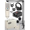 CX1-PH Kondanser Stüdyo Mikrofon Phantom Power Kulaklık Stand Full Set