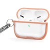 Apple AirPods Pro Kılıfı, Krem Çizgili, Transparan
