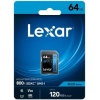 64GB Professional 800x SDXC™ UHS-I cards, up to 120MB/s read 45MB/s write C10 V30 U3