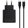- Type-C Çıkışlı 25W Hızlı Şarj Adaptörü ve 1M Type-C to Type-C Kablo Seti