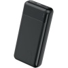 20000 mAh 2x USB Çıkış, 1x Micro USB Giriş, 1x TYPE-C Giriş, 2.4A Powerbank Taşınabilir Şarj Cihazı, PW-105 (SİYAH)