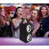 iPparty Hoparlör - Taşınabilir Bluetooth Mikrofon Hoparlörü, Karaoke, Işık Efektleri, Kablosuz, USB, SD Kart, Şarj Edilebilir Pil, Siyah, BTP180BKZ, Tek Boyut