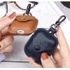 Airpods 1 ve 2.Nesil İle Uyumlu Deri Koruyucu Kılıf, TPU Deri 1-2 Uyumlu Kılıf (Lacivert)