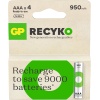 Batteries Recyko 950 AAA İnce Kalem Ni-Mh Şarjlı Pil, 1.2 Volt, 4lü Kart