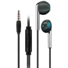 K103 3.5mm Jack Girişli Metal Nikelajlı Yüksek Ses Sporcu Kulak İçi Extra Bass Kulaklık Stereo siyah